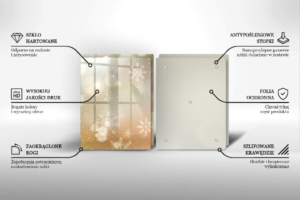 Protection plaque induction Flocons de neige