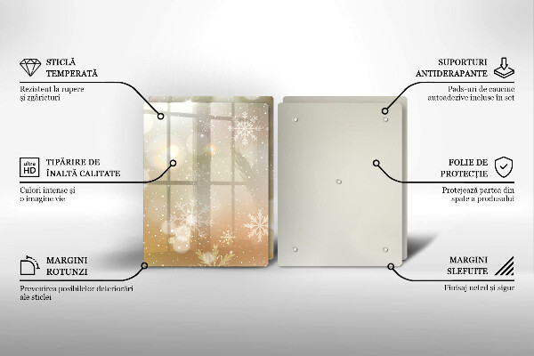 Protection plaque induction Flocons de neige