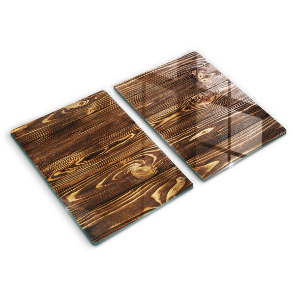 Protection plaque induction Texture du bois