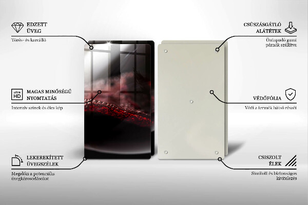 Protection plaque induction Vin rouge dans un verre