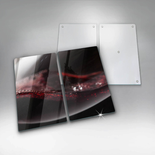 Protection plaque induction Vin rouge dans un verre