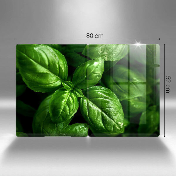 Protection plaque induction Feuilles de basilic