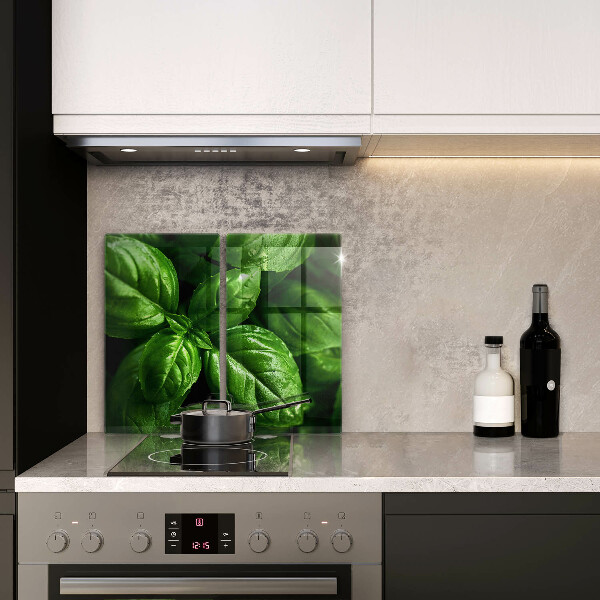 Protection plaque induction Feuilles de basilic