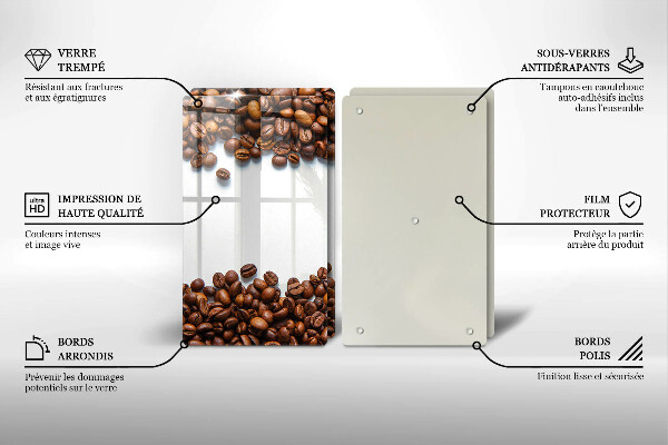 Protection plaque induction Grains de café