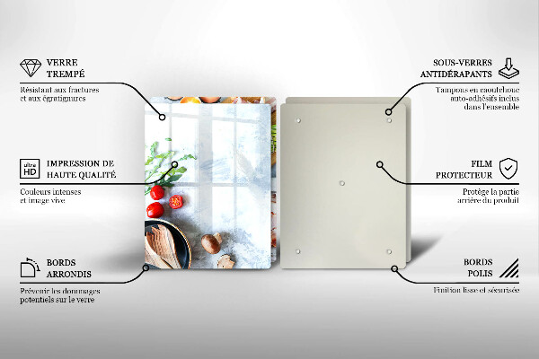 Protection plaque induction Ingrédients en cuisine