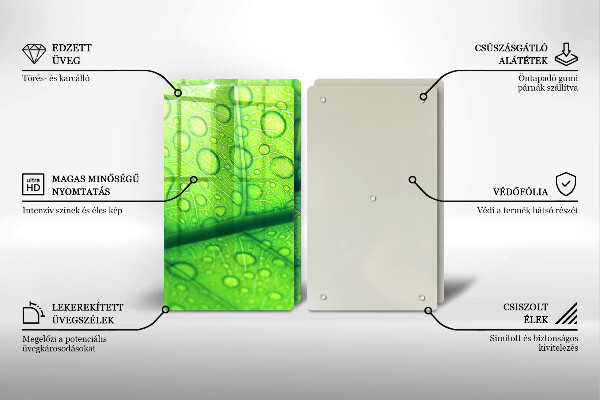 Protection plaque induction Gros plan d'une feuille