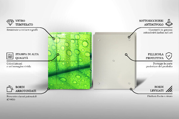 Protection plaque induction Gros plan d'une feuille