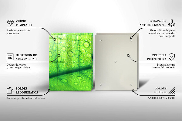 Protection plaque induction Gros plan d'une feuille