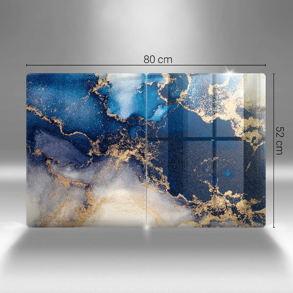 Protection plaque induction Abstraction de marbre