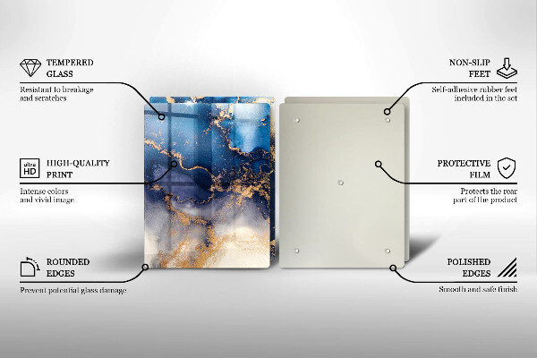 Protection plaque induction Abstraction de marbre