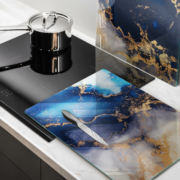 Protection plaque induction Abstraction de marbre