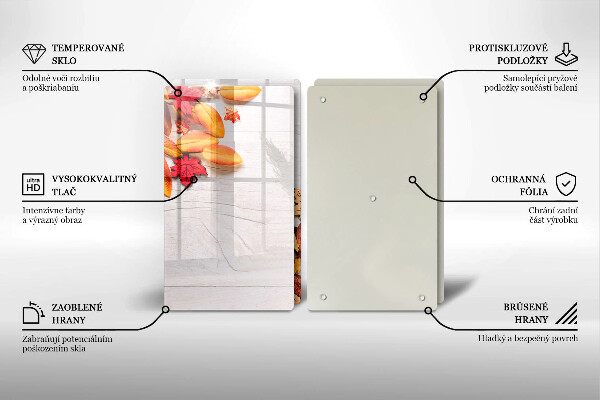 Protection plaque induction Feuilles d'automne