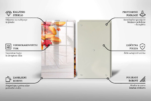 Protection plaque induction Feuilles d'automne