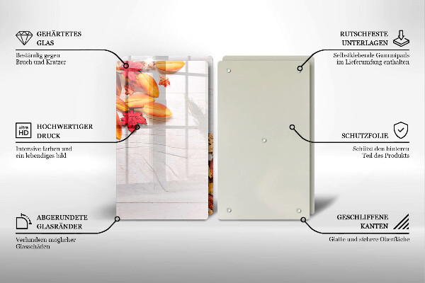 Protection plaque induction Feuilles d'automne