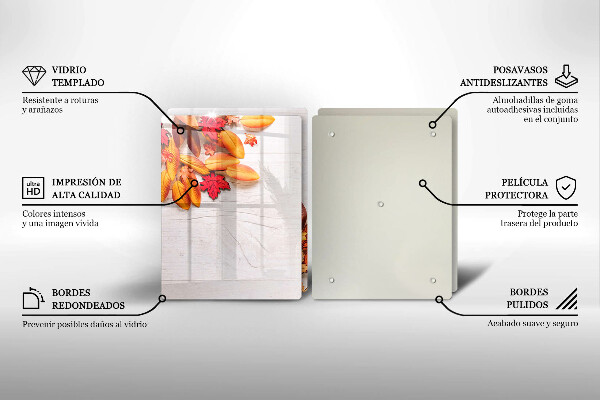 Protection plaque induction Feuilles d'automne