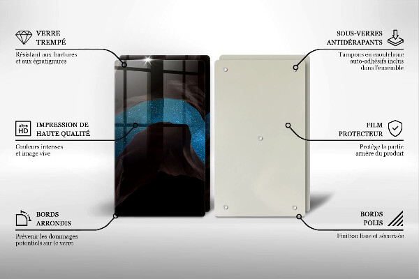 Protection plaque induction Ciel étoilé