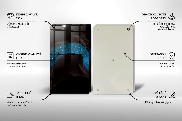 Protection plaque induction Ciel étoilé