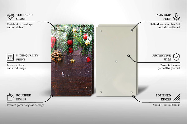 Protection plaque induction décoration de Noël