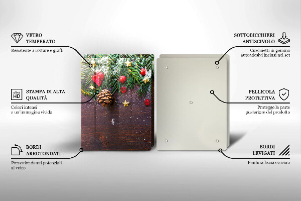 Protection plaque induction décoration de Noël