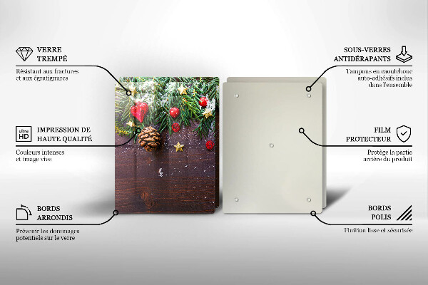 Protection plaque induction décoration de Noël