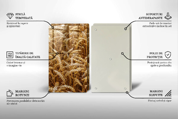 Protection plaque induction Champ de céréales