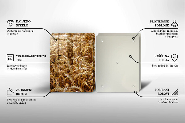 Protection plaque induction Champ de céréales