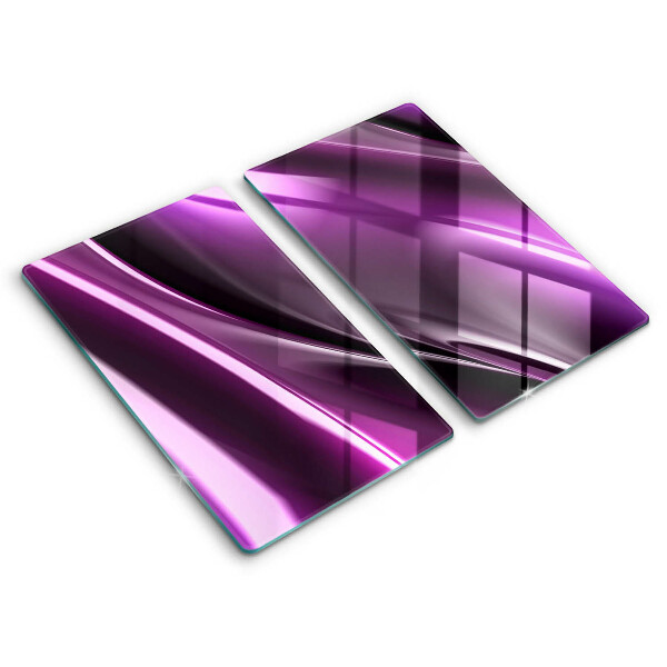 Protection plaque induction Abstraction violette