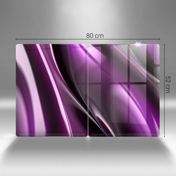 Protection plaque induction Abstraction violette