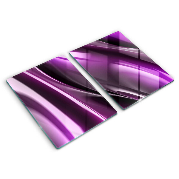 Protection plaque induction Abstraction violette