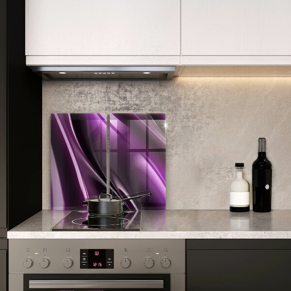 Protection plaque induction Abstraction violette