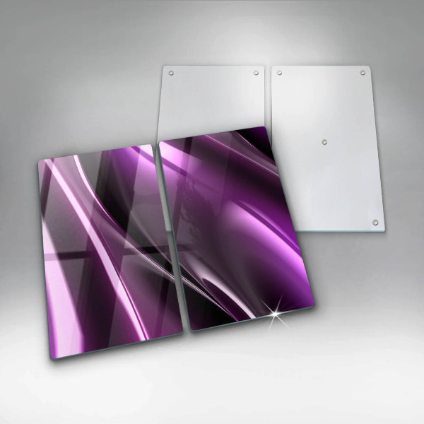 Protection plaque induction Abstraction violette