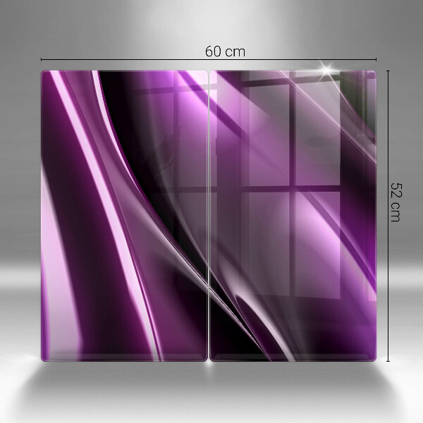 Protection plaque induction Abstraction violette