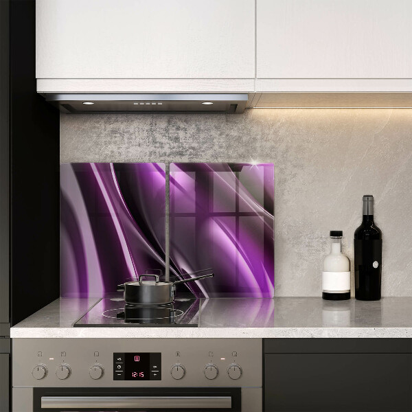 Protection plaque induction Abstraction violette