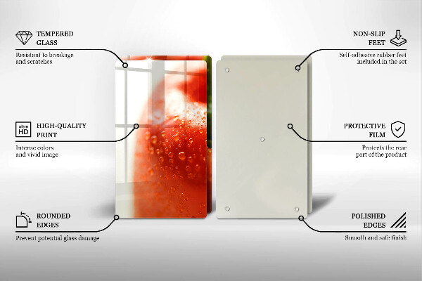 Protection plaque induction Poivron rouge