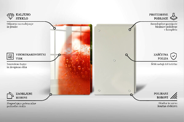 Protection plaque induction Poivron rouge