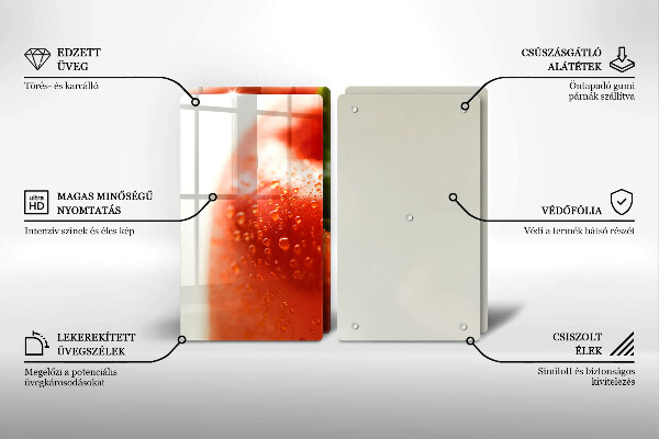 Protection plaque induction Poivron rouge