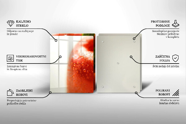 Protection plaque induction Poivron rouge