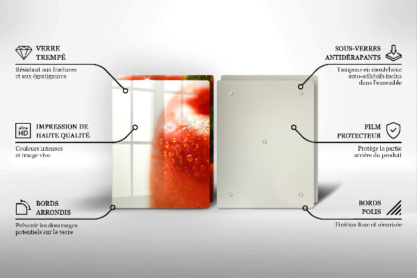 Protection plaque induction Poivron rouge