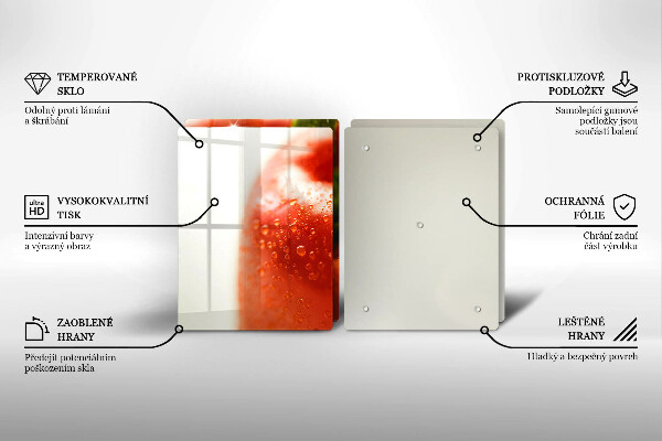 Protection plaque induction Poivron rouge