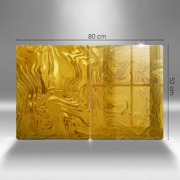 Protection plaque induction Texture dorée