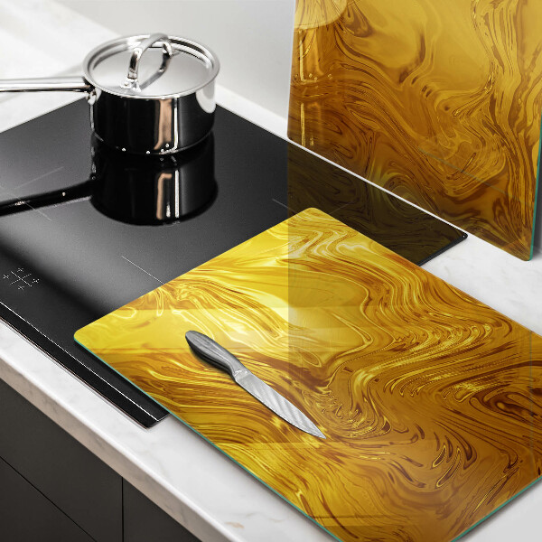 Protection plaque induction Texture dorée