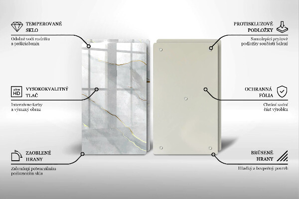 Protection plaque induction Texture de pierre