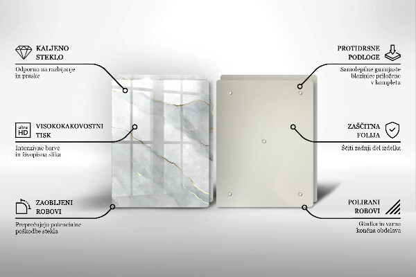 Protection plaque induction Texture de pierre