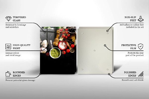 Protection plaque induction Ingrédients et épices italiens