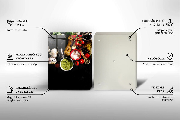 Protection plaque induction Ingrédients et épices italiens