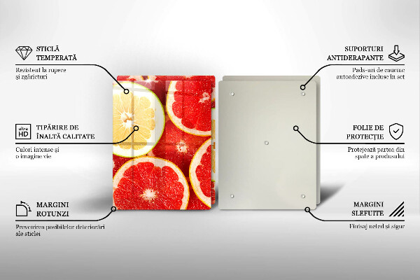Protection plaque induction Tranches de pamplemousse