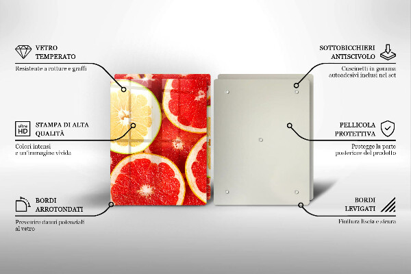 Protection plaque induction Tranches de pamplemousse