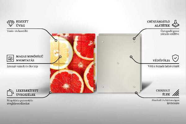 Protection plaque induction Tranches de pamplemousse