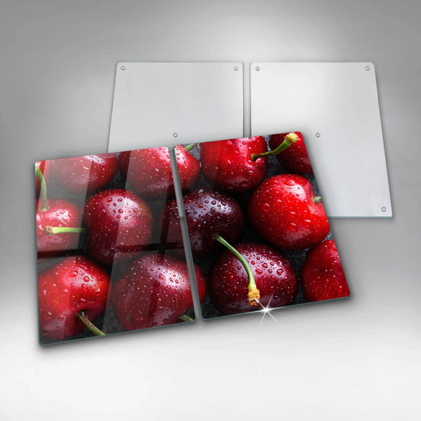 Protection plaque induction Gros plan de cerises