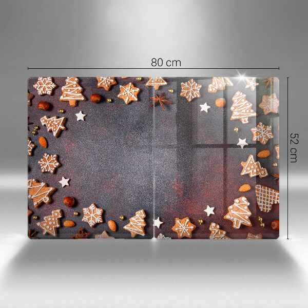 Protection plaque induction Noël en pain d'épice